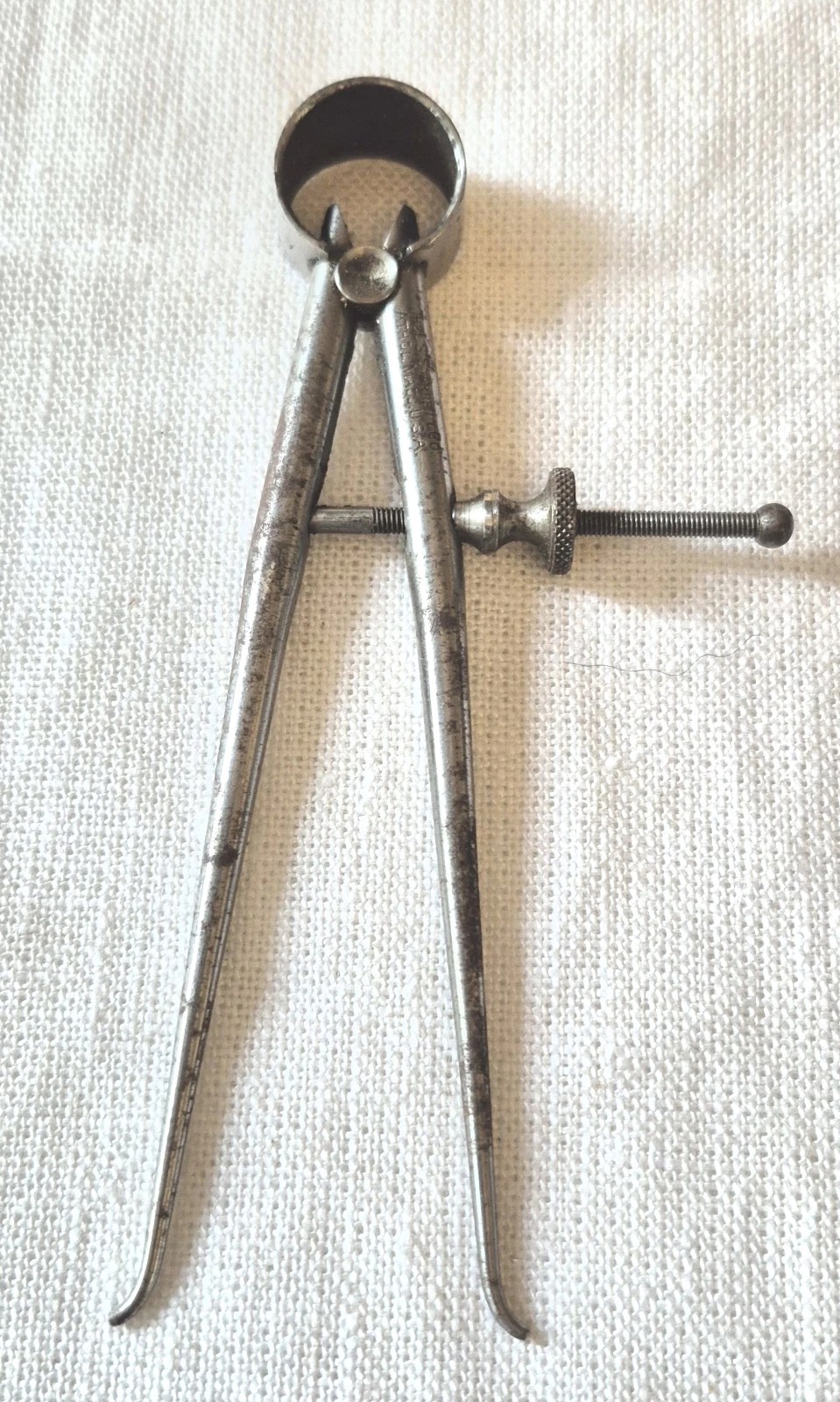 Vintage L.S Starett 5″ Caliper/ Divider Athol Machine Company Made In USA