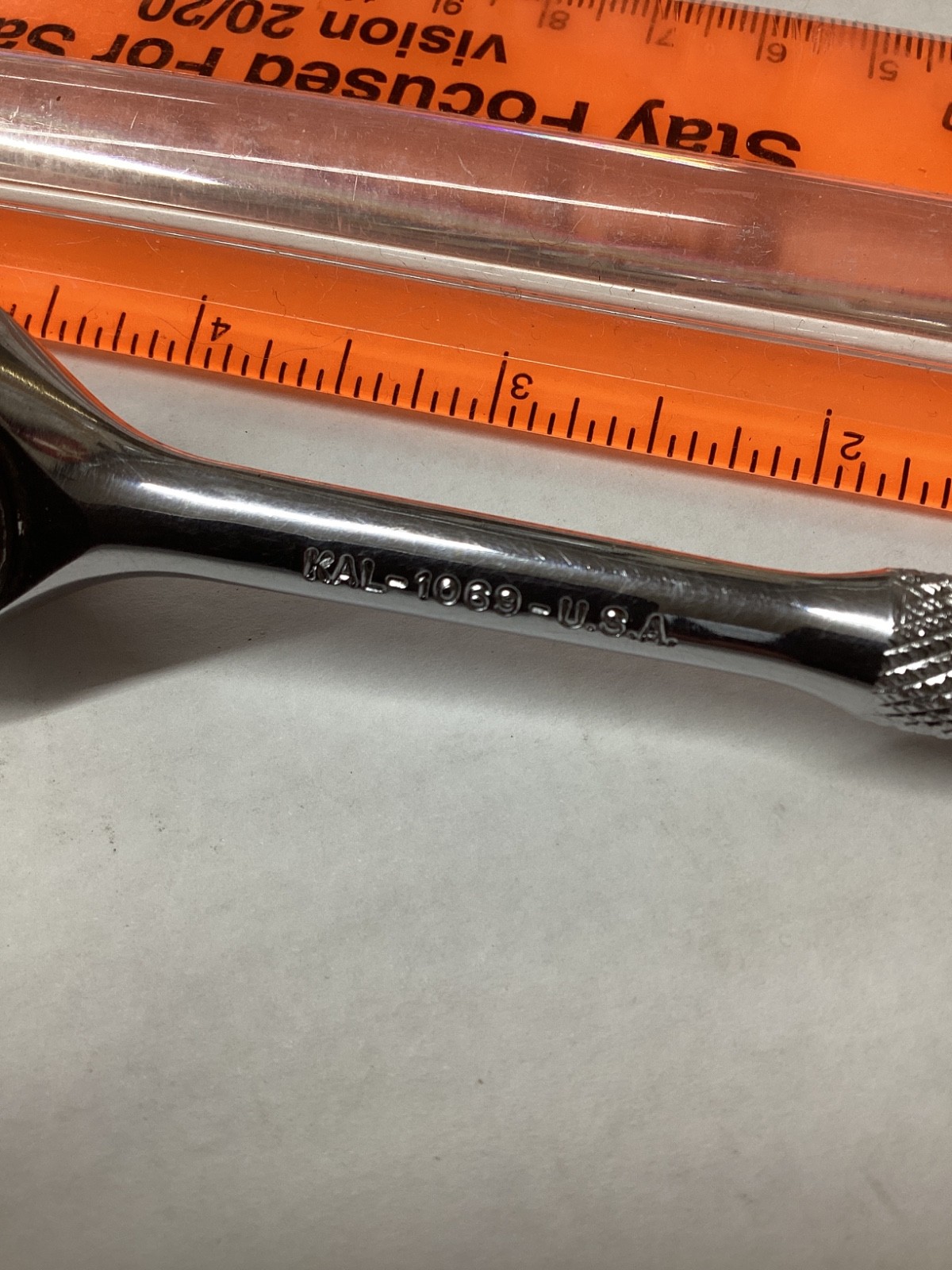 Vintage KAL Tools 1/4” Drive Ratchet 1069 USA