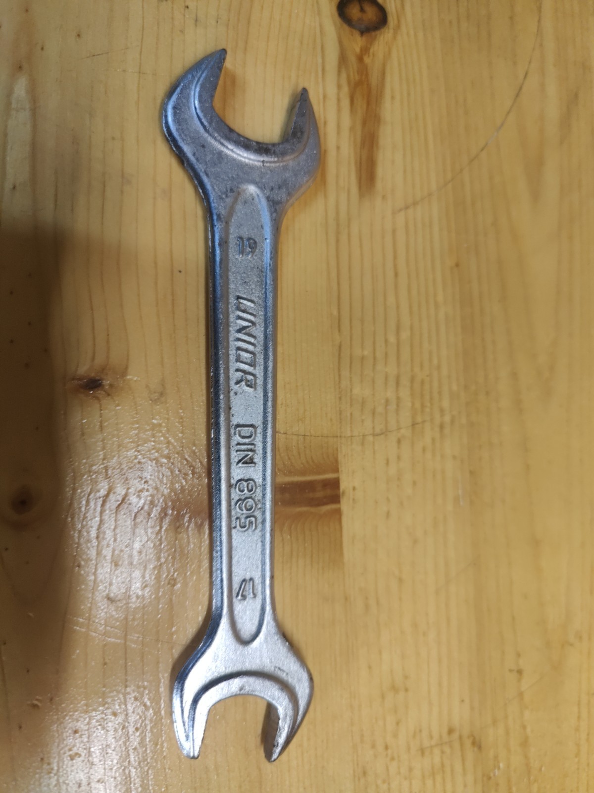 Mercedes Benz Unior Din 895 17mm 19mm Open End Wrench Great Condition