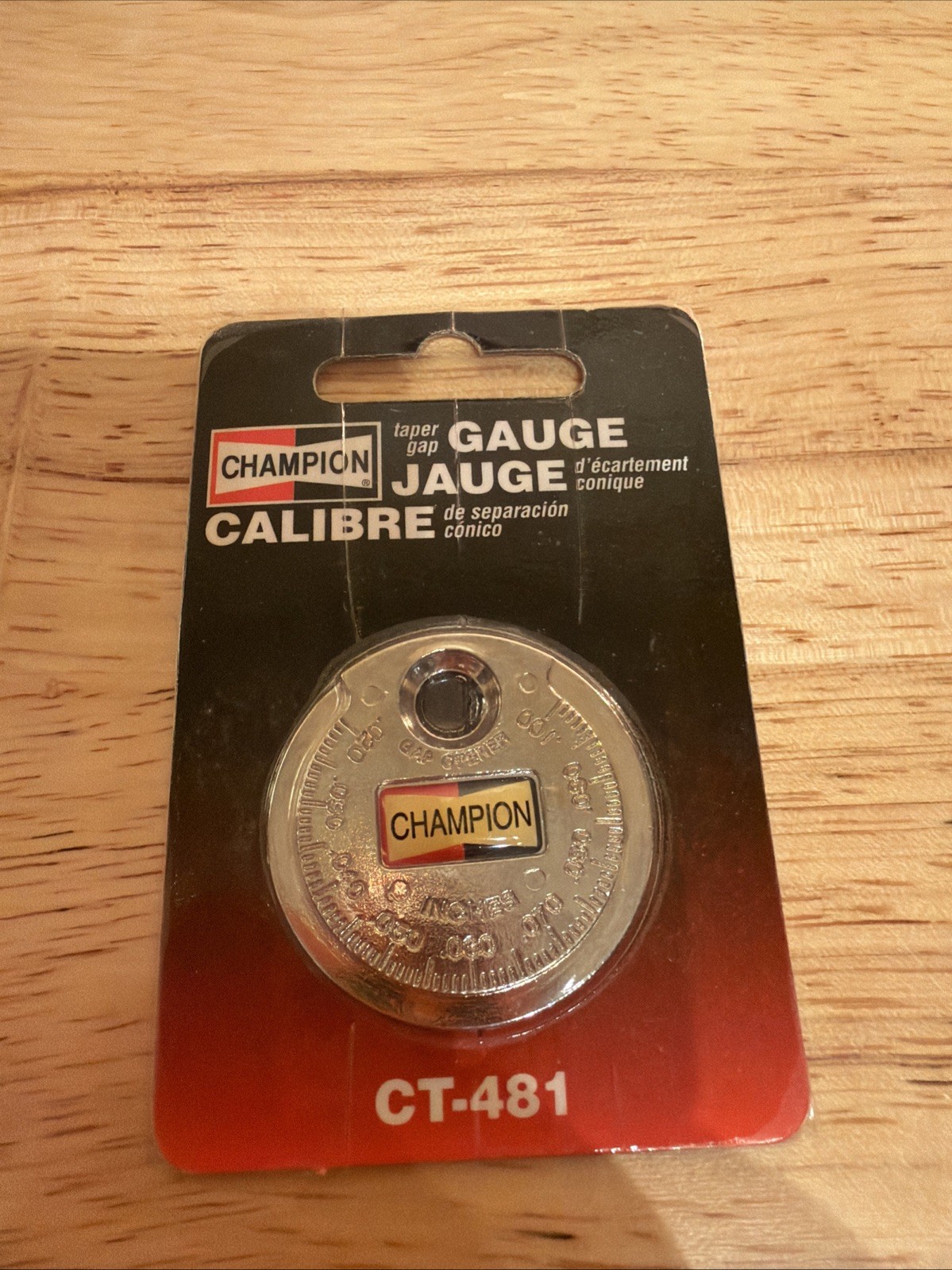 Vintage Champion Taper Gap Gauge – CT-481 Spark Plug Gauge New In Package