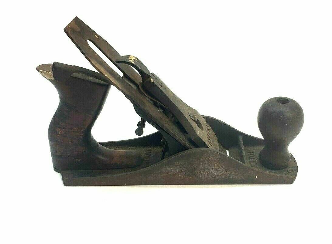 Shelton Wood Plane Metal Base Smooth Wood Plane 10”L x 2 7/16”W x 4 ½”H Vintage