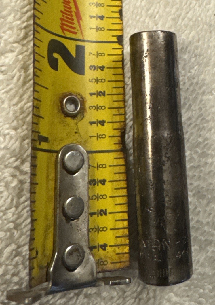 7 mm, Craftsman USA 7mm 6 Pt. 1/4″ Dr. Deep Socket Inverted G2 44404 vtg tool