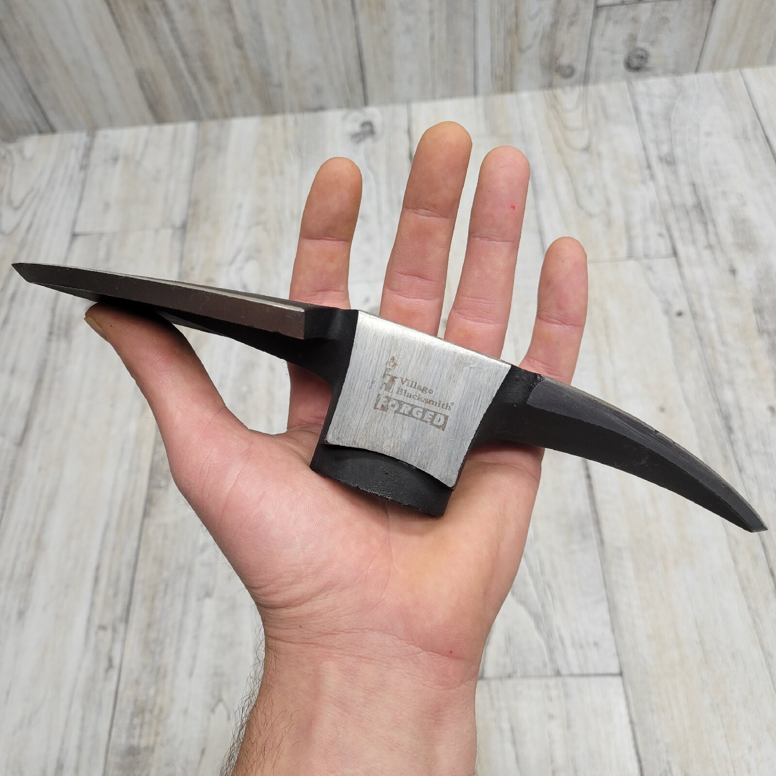 Village Blacksmith 2.5 LB Forged Steel Edged Mattock Pickaxe Hoe Heads, SET OF 2