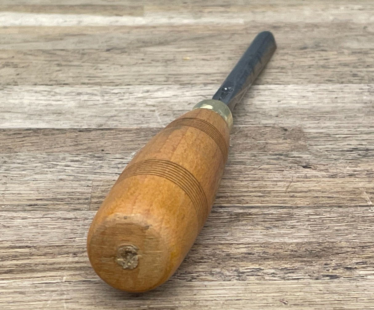 Vintage S J Addis No 10 Deep Gouge Chisel 3/8″ Woodworking Carving Gouge Tool