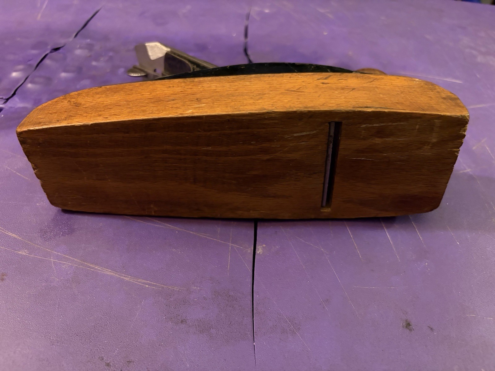 Vintage Stanley № 24 Wood Bottom Transitional Smoothing Plane-Excellent