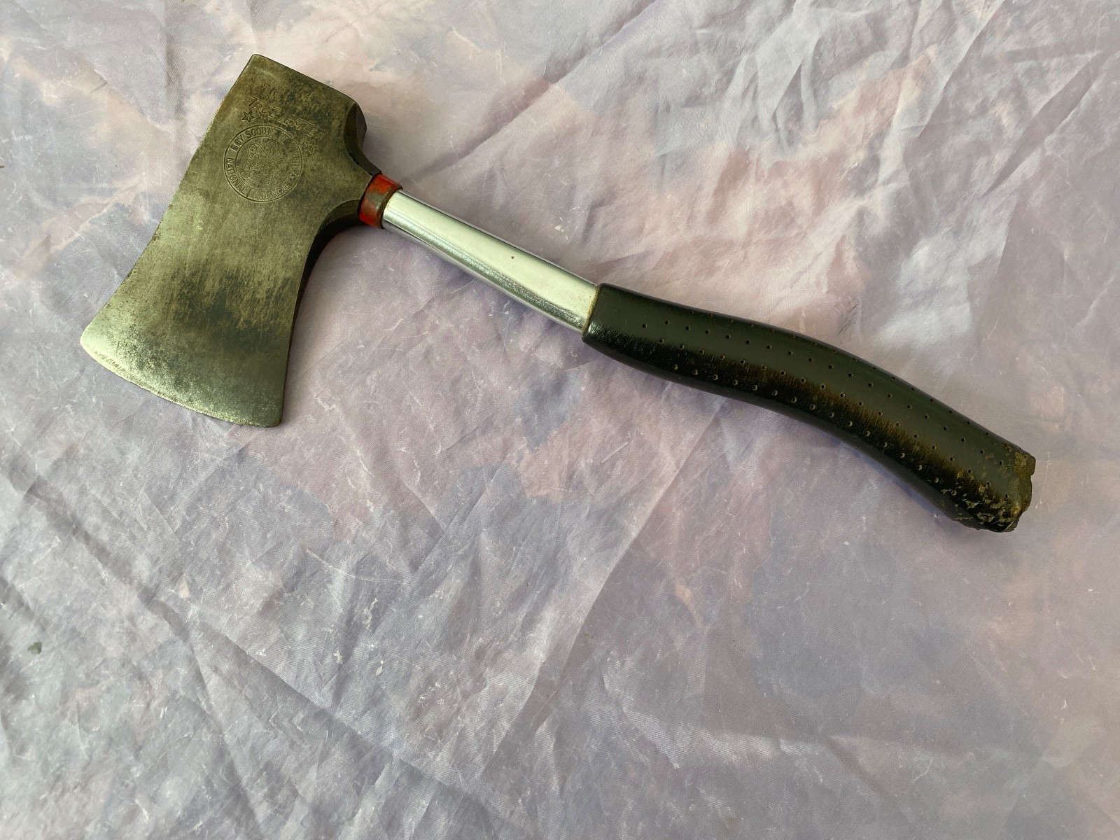 VINTAGE TRUE TEMPER BOY SCOUT HATCHET NATIONAL COUNCIL W SHEATH MADE IN USA