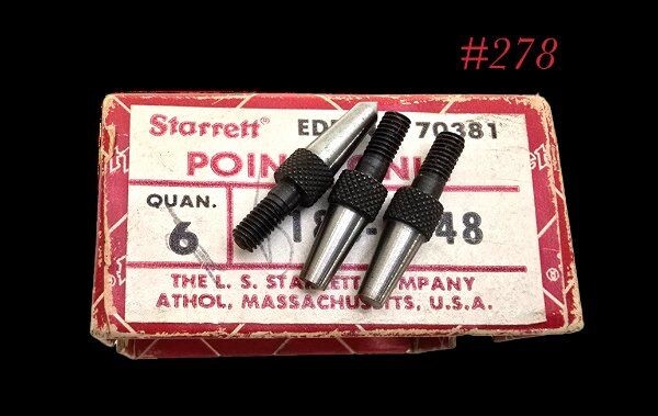 STARRETT TOOLS center punch end BITS 18 B 2948 w box