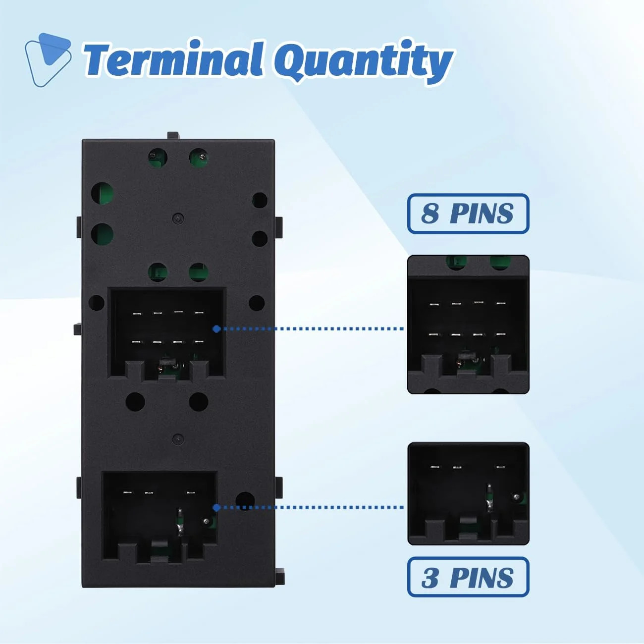 Power Window Control Switch Master Door Button Compatible with 2003-2008 Ford Cr