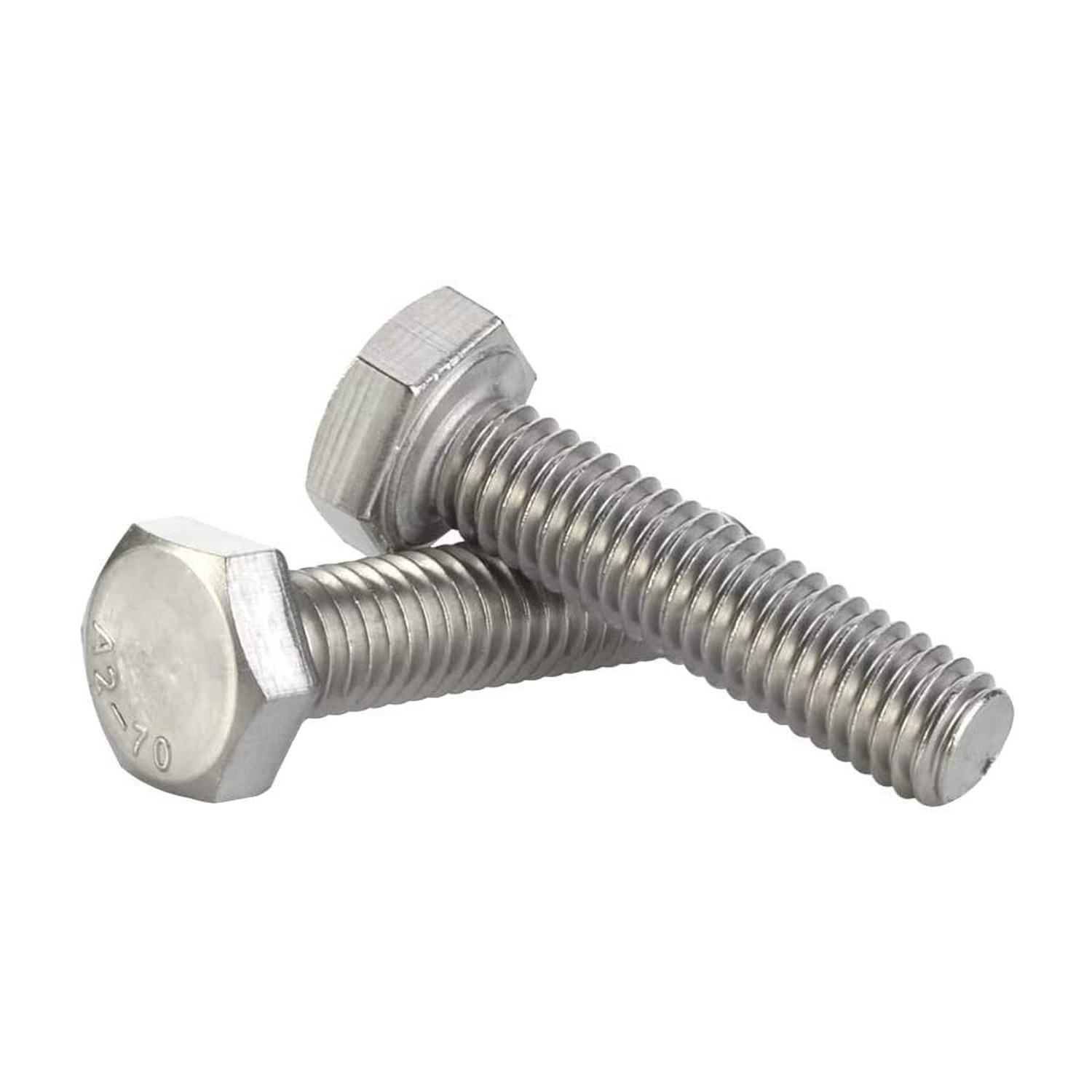 Mellewell 1/4-20 x 2-1/2″ Hex Head Screw Bolt, Fully Threaded, Stainless Stee…