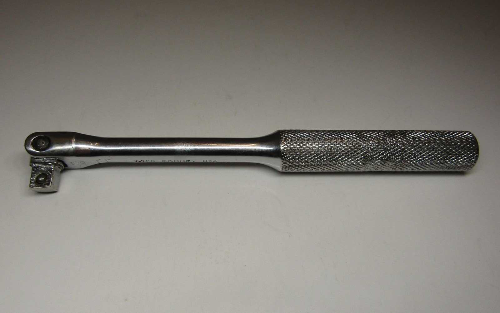 Vintage *Bonney* 1/4″ Drive Breaker Bar V-720 w/ Knurled Handle – Made in U.S.A.