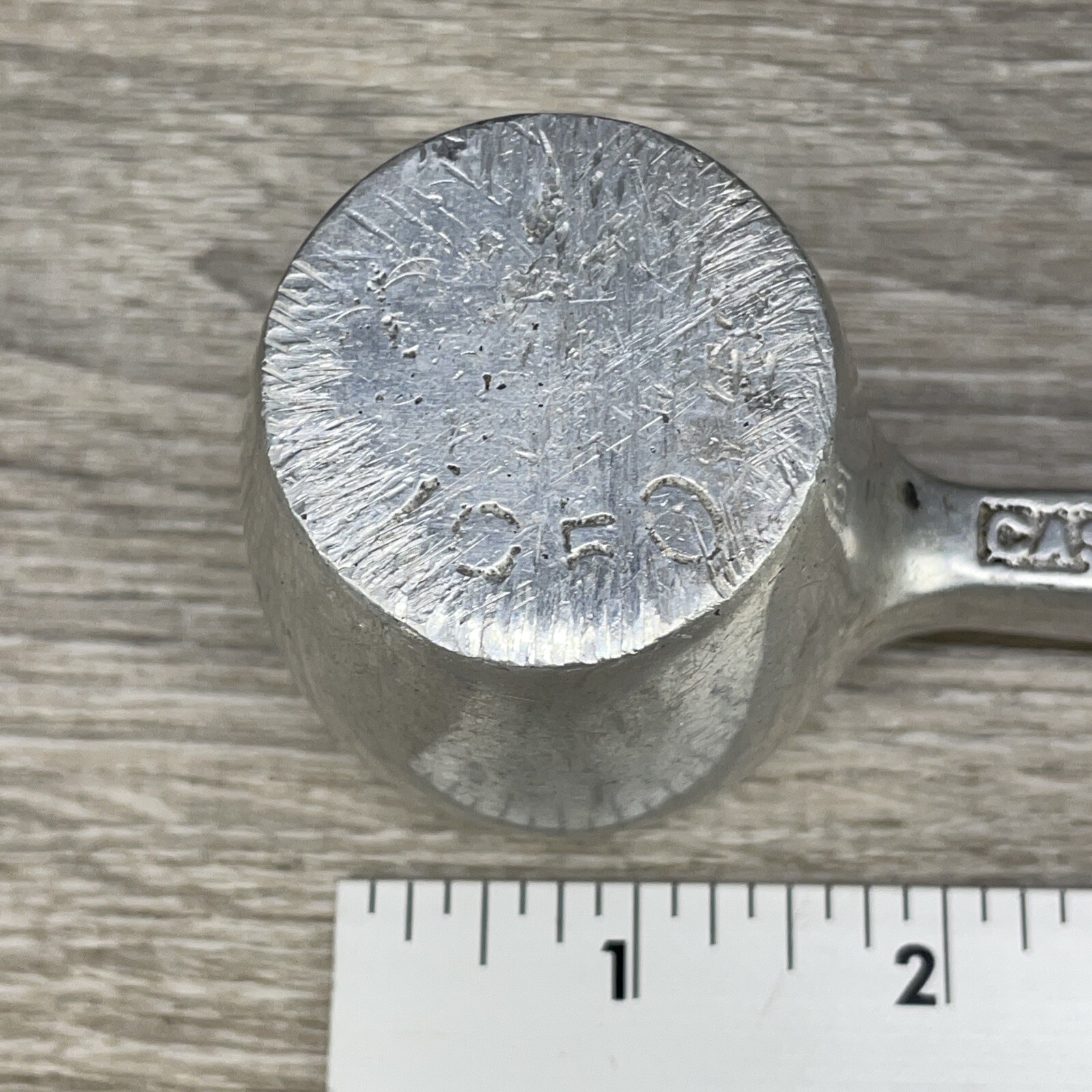Vintage 1950 Sand Cast Aluminum Measuring Device from National Engineering Co.