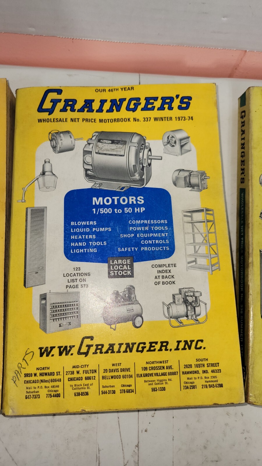 Lot Of 3 Grainger’s Net Price Motorbook Winter 1973(73-74)- 75-76 Vintage