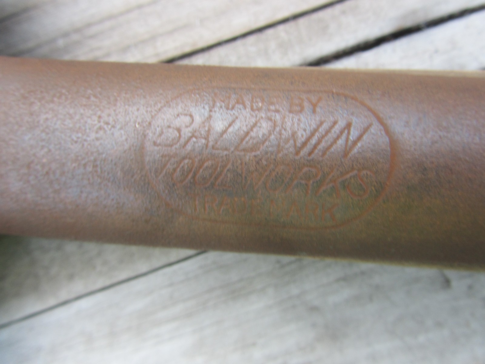 Vintage Baldwin Tool Works Scraper straight edge good handle 55 in total length