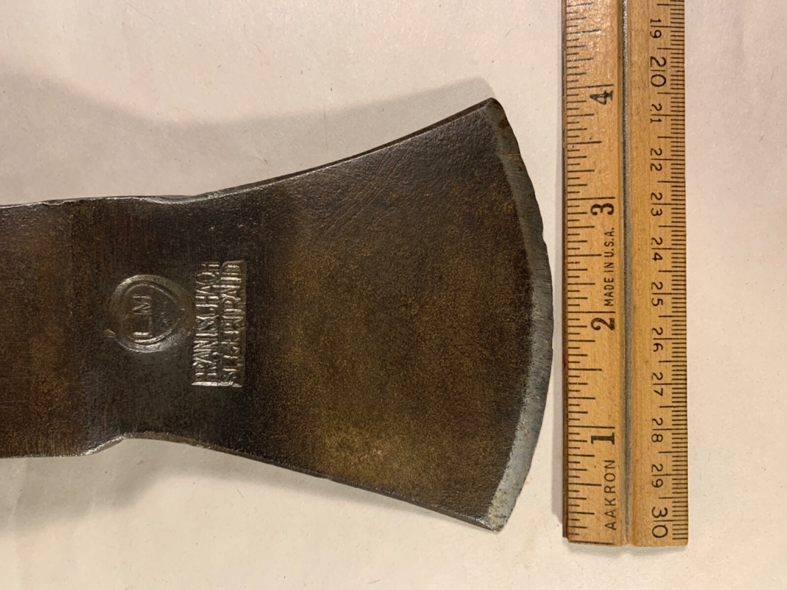 Leonhard MULLER ? AXE head Frantschach St. Gertraud AUSTRIA hatchet