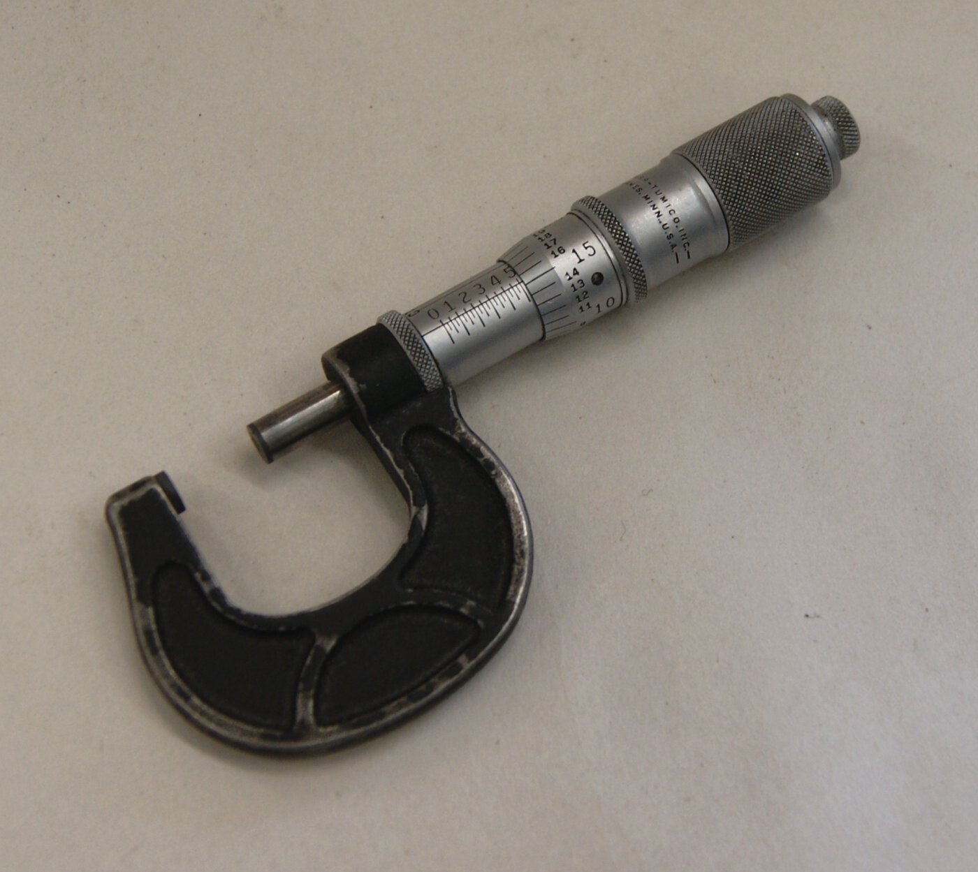 Vintage SCHERR TUMICO 0-1″ Micrometer Ratchet Twist Lock Thimble USA, SM2403