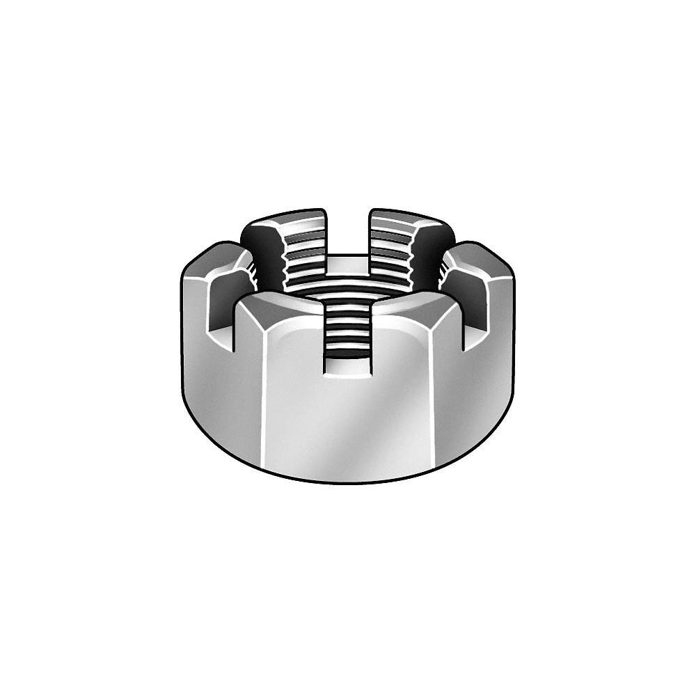 GRAINGER APPROVED 287054-PG CstlNt,Znc,Stl,Grd2,3/8″-16,9/16in,50PK 2GB72