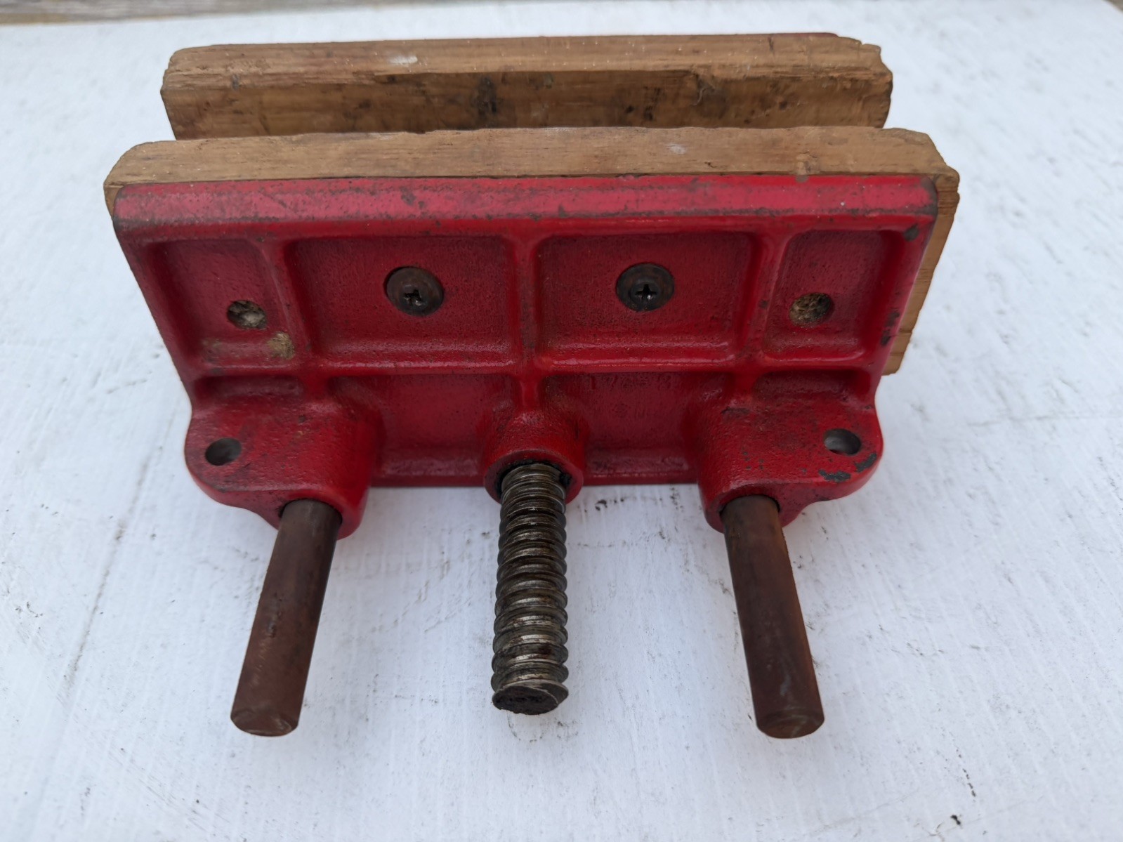 Vintage Columbian Woodcraft Vise #176, 6-1/2 inch Made in USA, Woodworkers vice