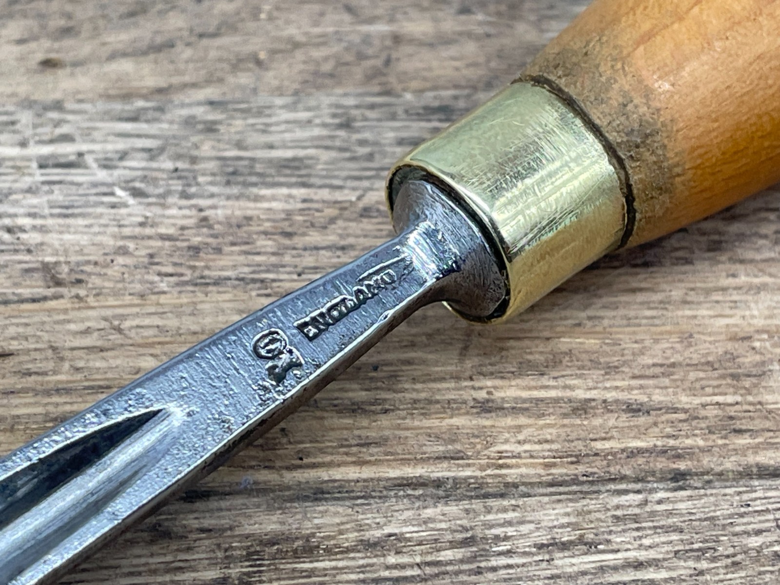 Vintage S J Addis No 10 Deep Gouge Chisel 3/8″ Woodworking Carving Gouge Tool
