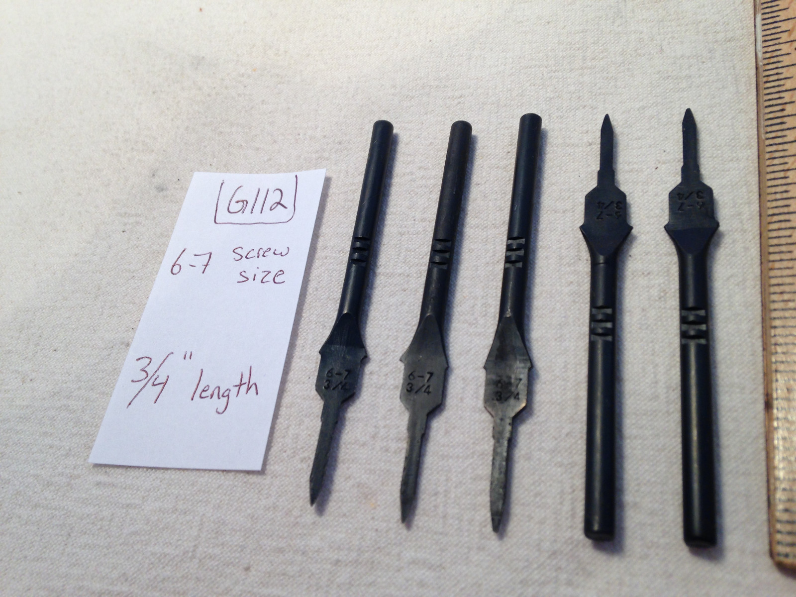 5 COMBINATION DRILL & COUNTER SINK DRILL BIT. 6-7 SCREW SIZE 3/4″ LENGTH. {G112}