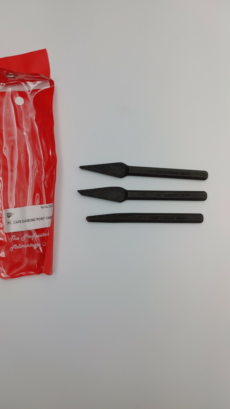 3 PC Piece Cape Diamond Point Chisel Set (Stock-ebay-c-bin-403)