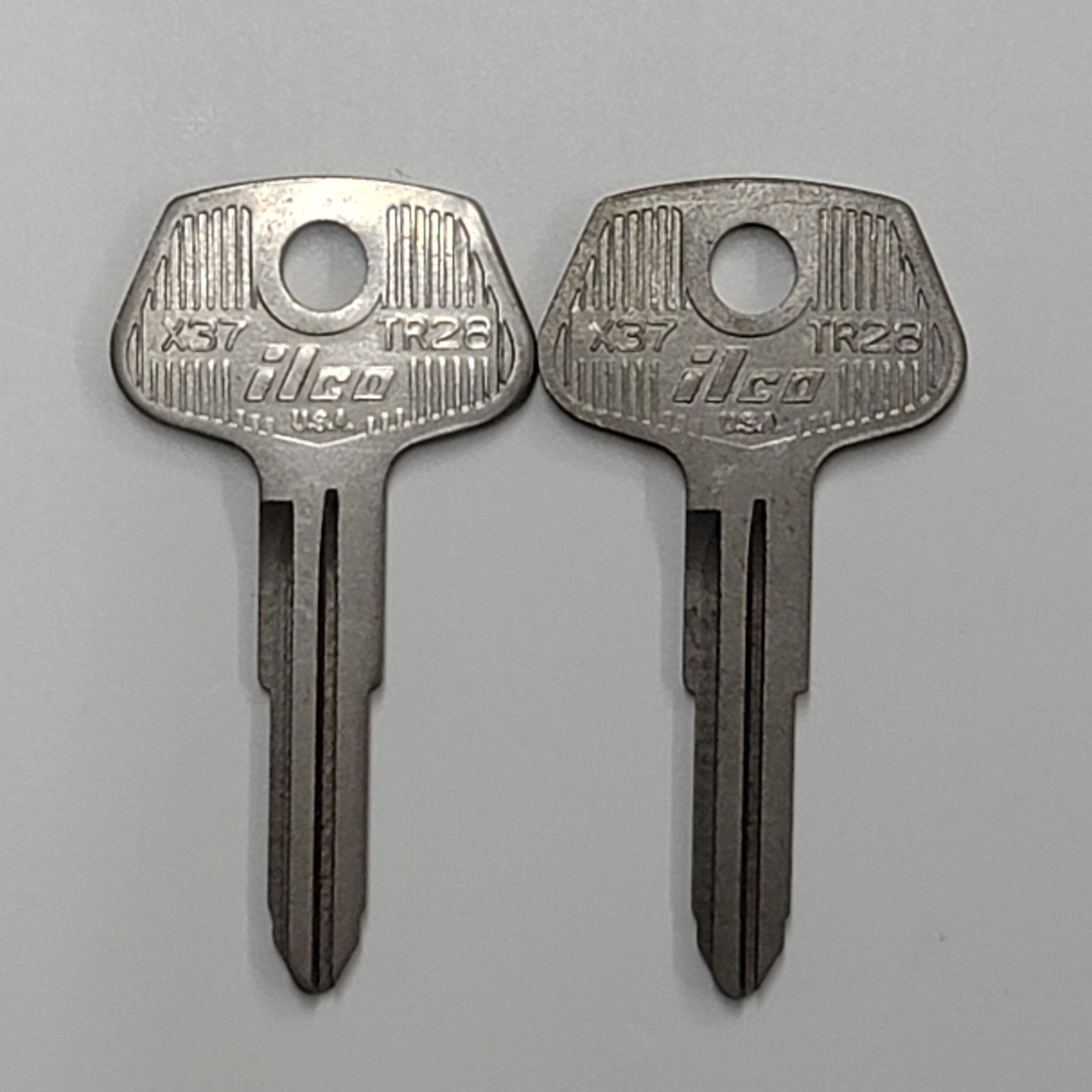 X37 ILCO TR28 Key Blank NOS Mazda Toyota 1971-1985 New Old Stock Lot of 2
