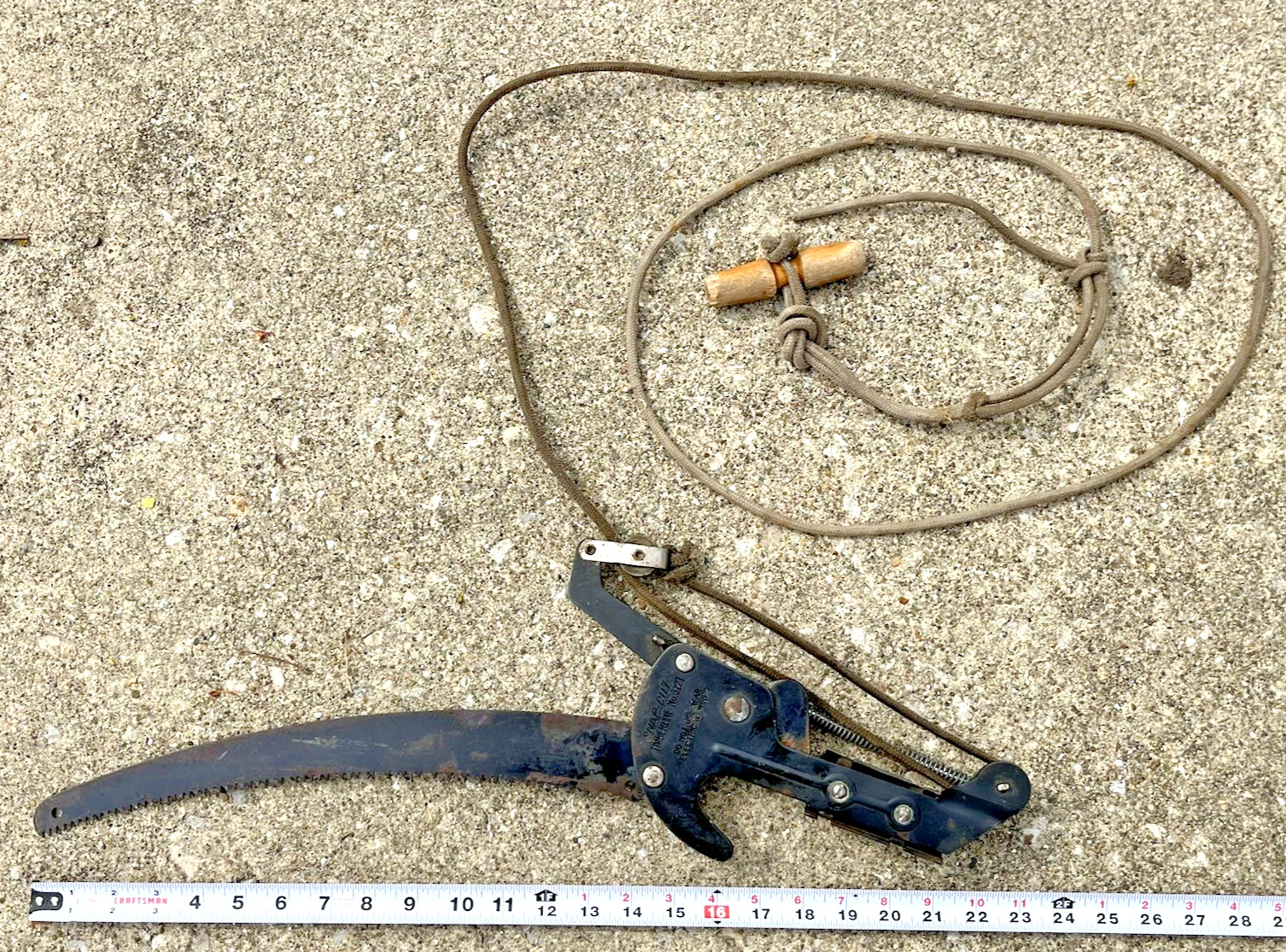 Vintage SNAP-CUT SNAP CUT TIMBERLINE No. 312T, Metal Pole Saw Tree Trimme Pruner