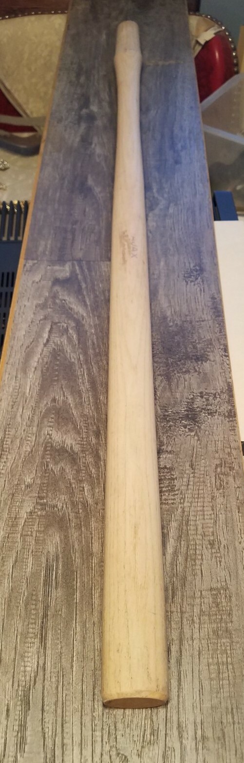 NOS Vintage Salt Lake Hardware Ajax Hickory 36 inch railroad tool Handle 2of2