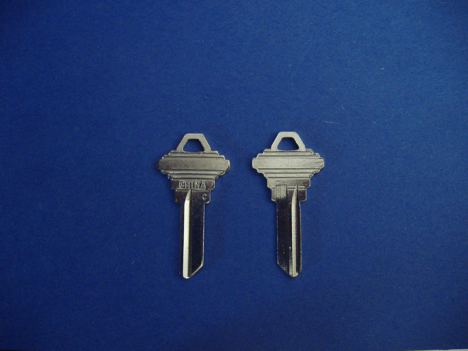 TWO LOCKSMITH SC1 KEY BLANKS FITS SCHLAGE NICKEL CHROME PLATED BRASS