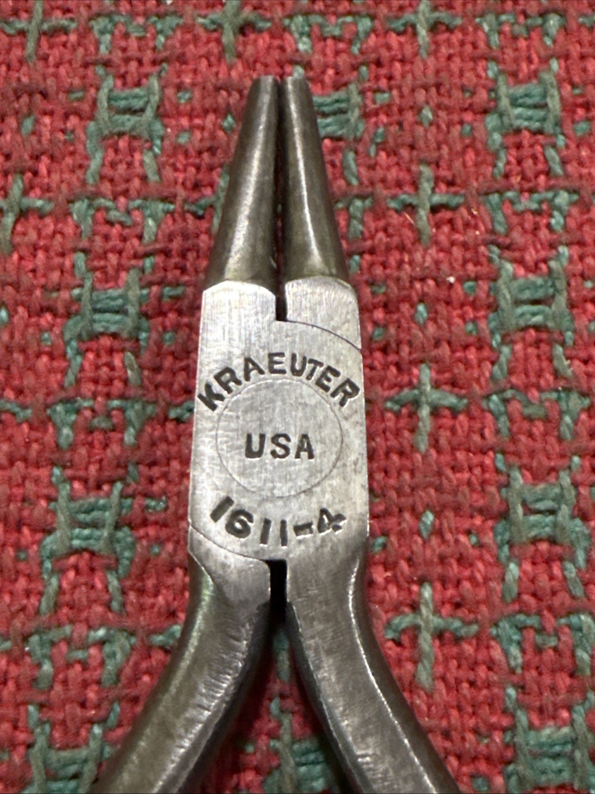 Vintage Kraeuter Tools Small Round Needle Nose Pliers USA 🇺🇸