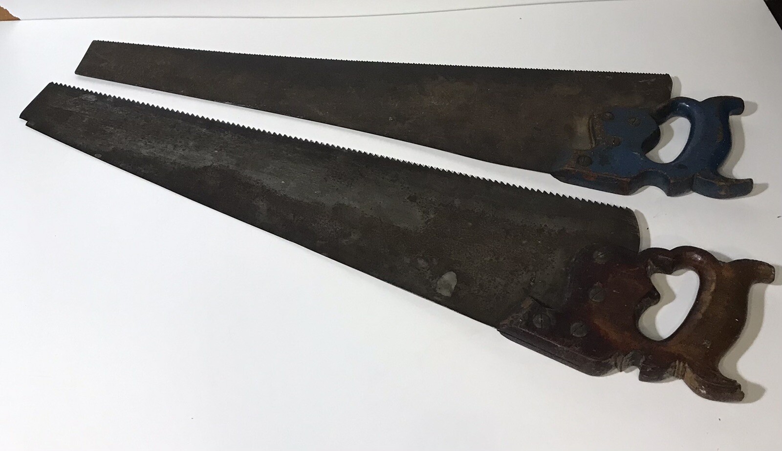Antique H. Disston & Son D-7 And No. 12 Hand Saws 1865-1928 & 1928-1955