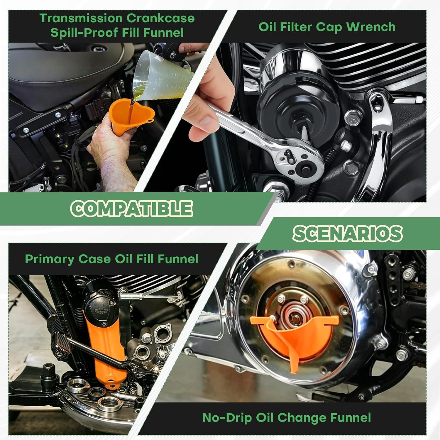 Oil Change Kit Compatible with Harley – Davidson, Motorcycle Oil Change Tool …