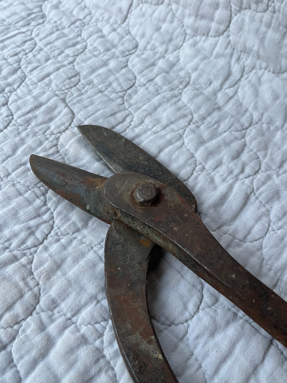 INDUSTRIAL GRADE – Unique Vintage Forged Steel Tin/Metal Snips 13.5″ Heavy Duty