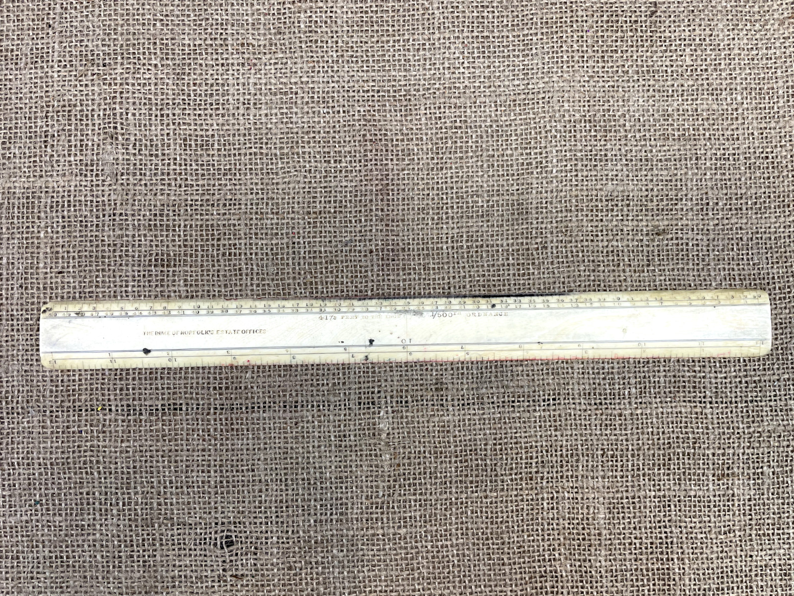 RARE ANTIQUE DUKE OF NORFOLK’S ESTATE RULER RULE – STATIONARY HISTORICAL