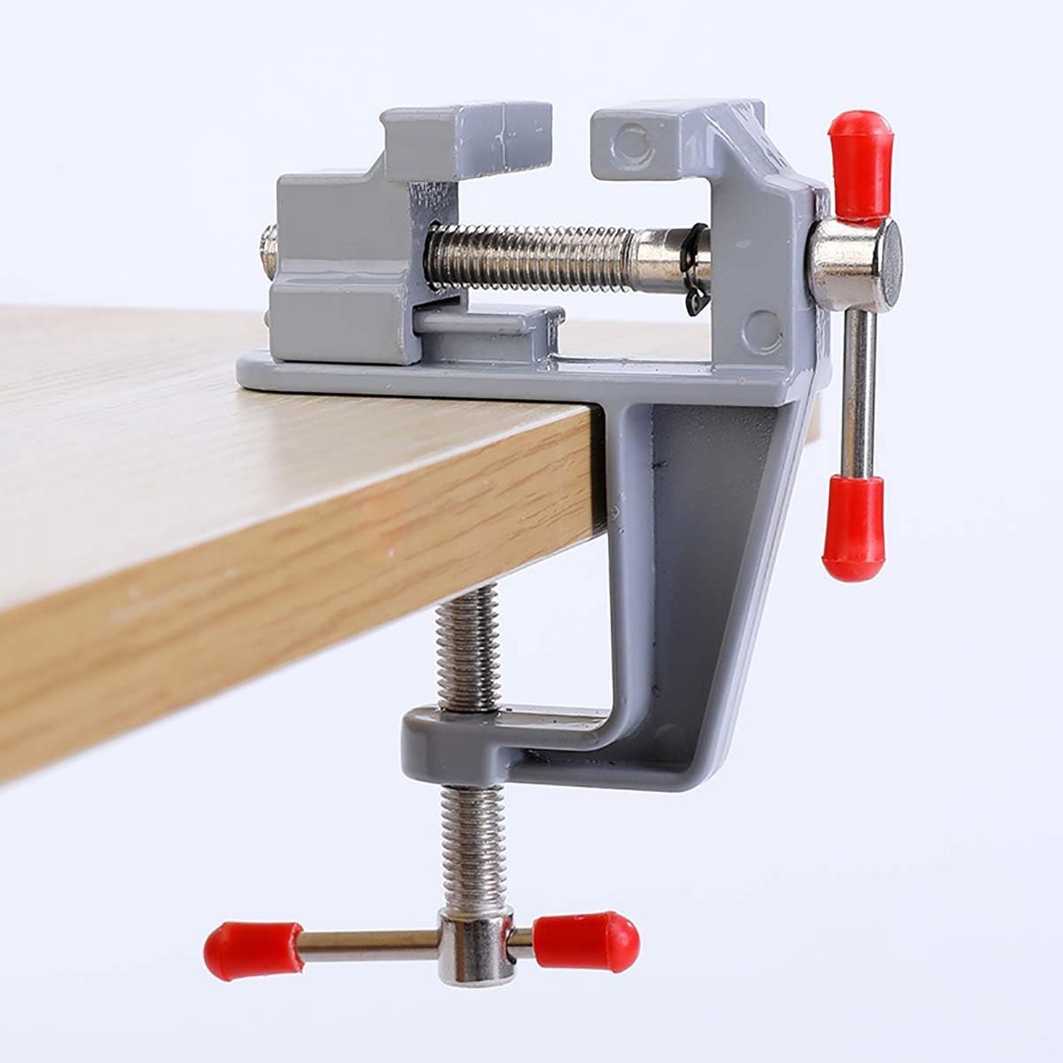 3.5 Inch Compact Aluminum Alloy Swivel Mini Bench Vise – Multifunctional Clam…