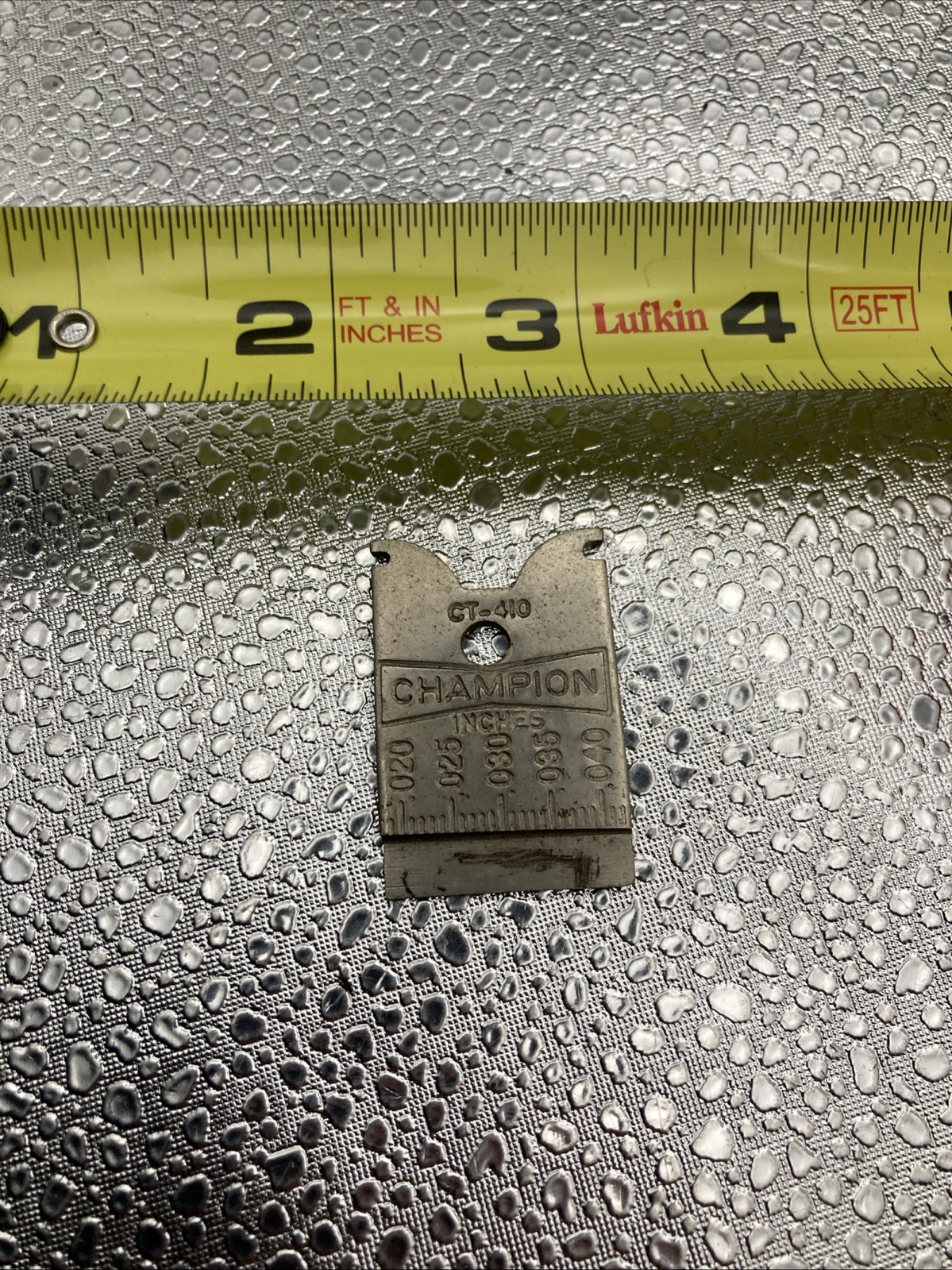 Champion Spark Plug Gauge Gap CT-410 Vintage Tool Key Ring Keyring – USA