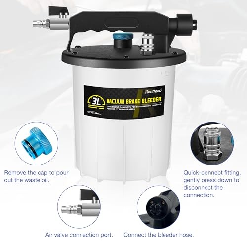 3L Vacuum Brake Bleeder Kit – One Person Brake Bleed Fluid Pump Brake