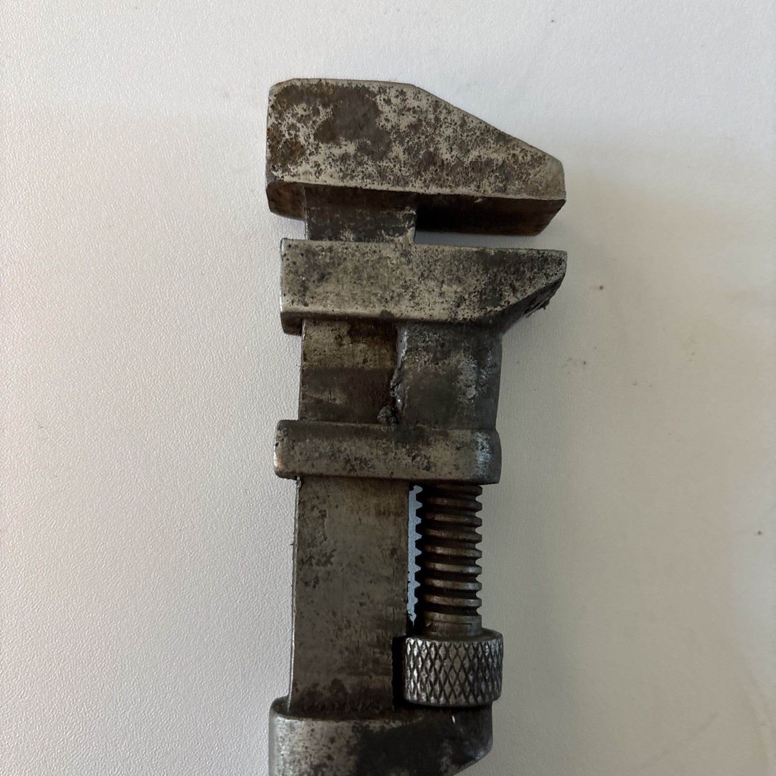 Vintage 6 1/2” COEs Wrench Co Adjustable Monkey Wrench Wood Handle
