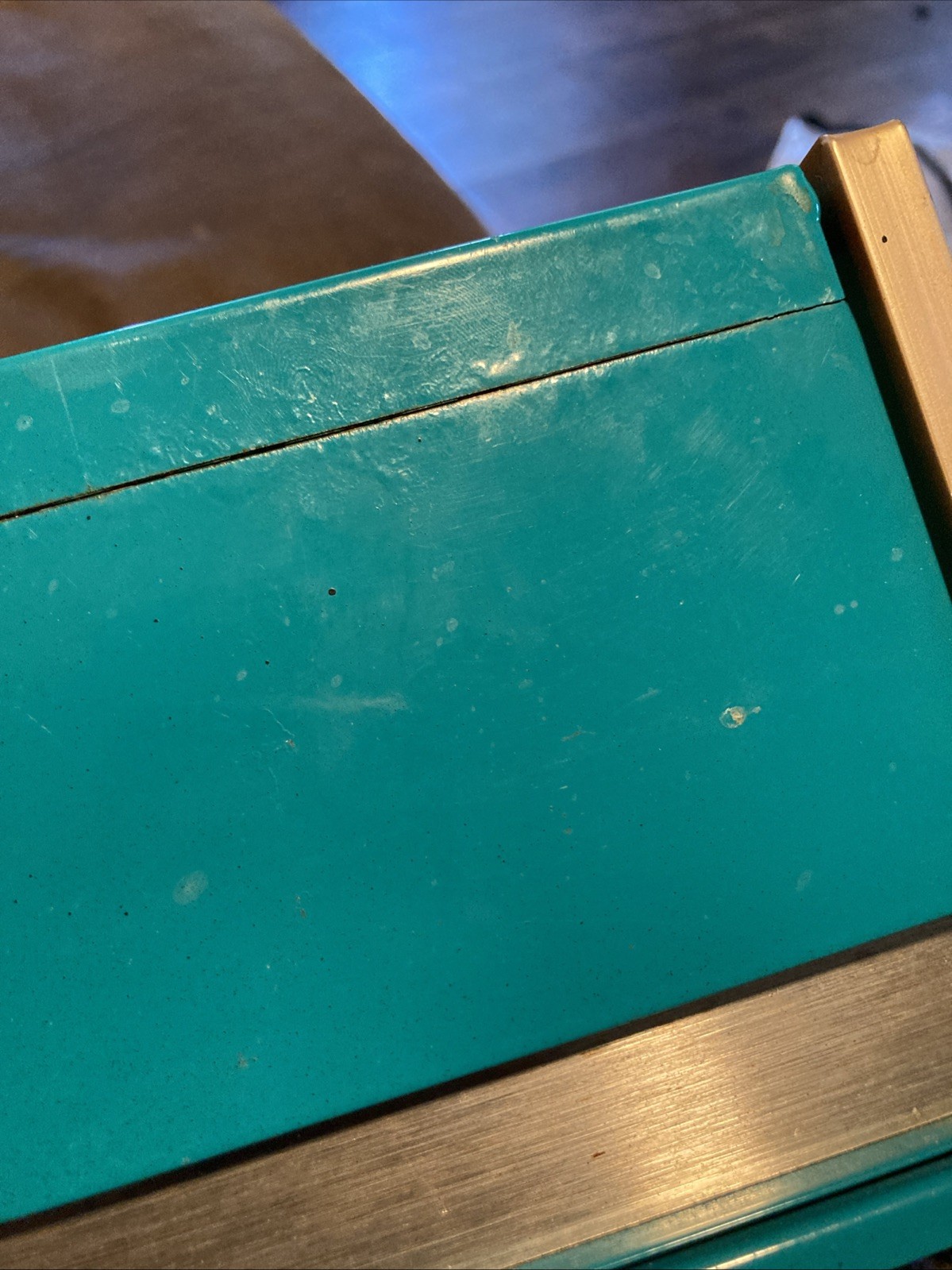Snap On Miniature Tool Jewelry Box Teal Top Chest 3 Drawers Very Rare Color Beat