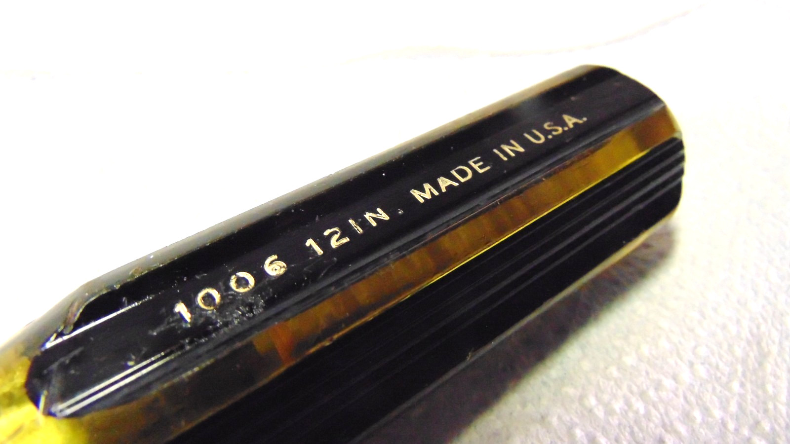 VINTAGE STANLEY 100 PLUS 1006-12 LONG 12″ SLOTTED SCREWDRIVER 3/8″ USA VERY NICE