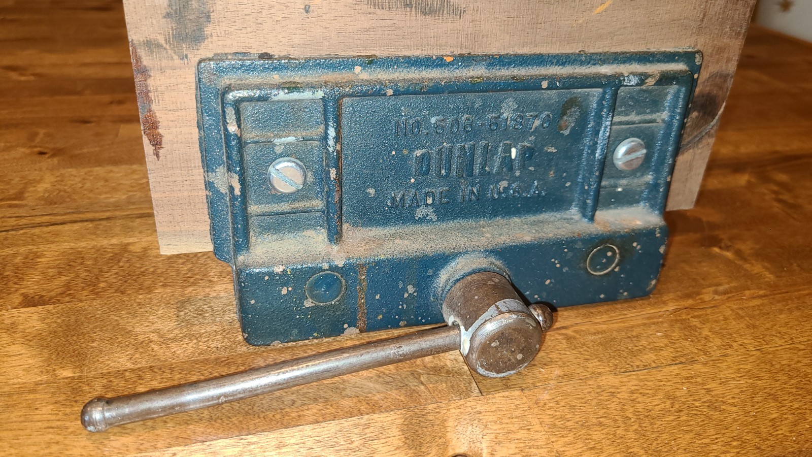 Vintage Dunlap Sears Bench Vise No. 506-51870 Woodworking Made In USA