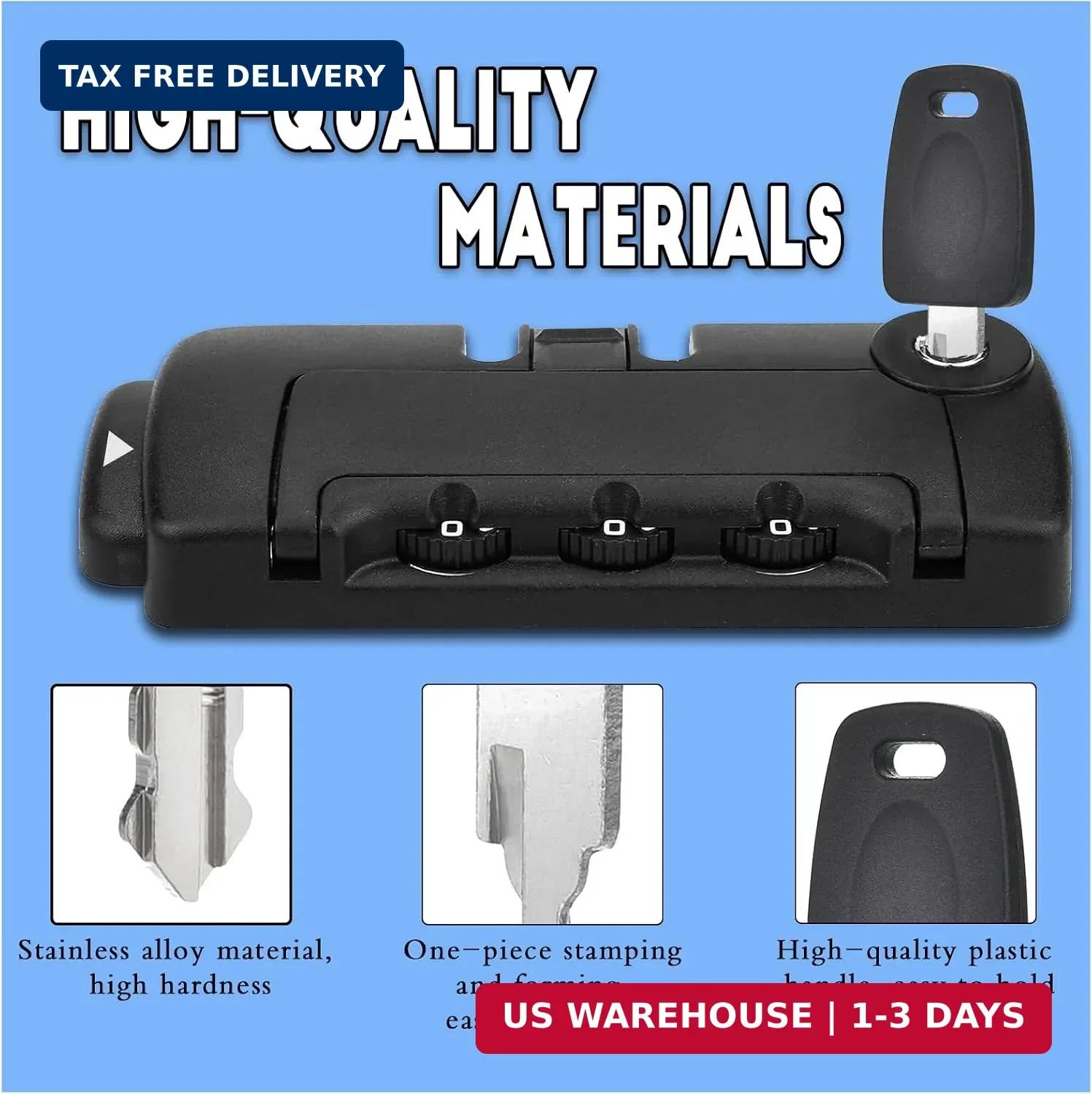 2 Keys Compatible with 007 002 Master Luggage,Luggage Suitcase Password Locks Ke