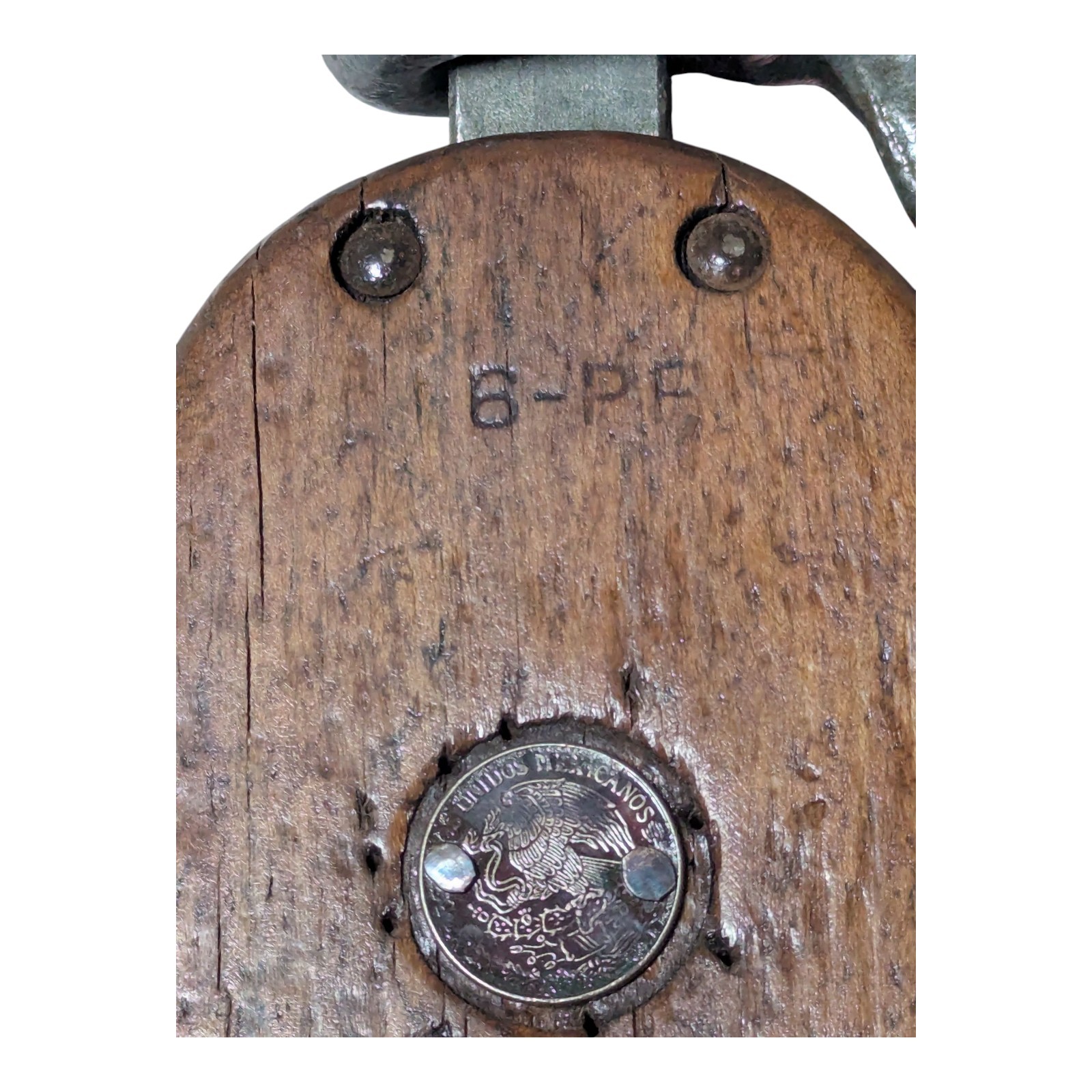 Upson Walton Block Hook & Tackle (UW) 6-PP Vintage Wooden Pulley, UW24 Beautiful