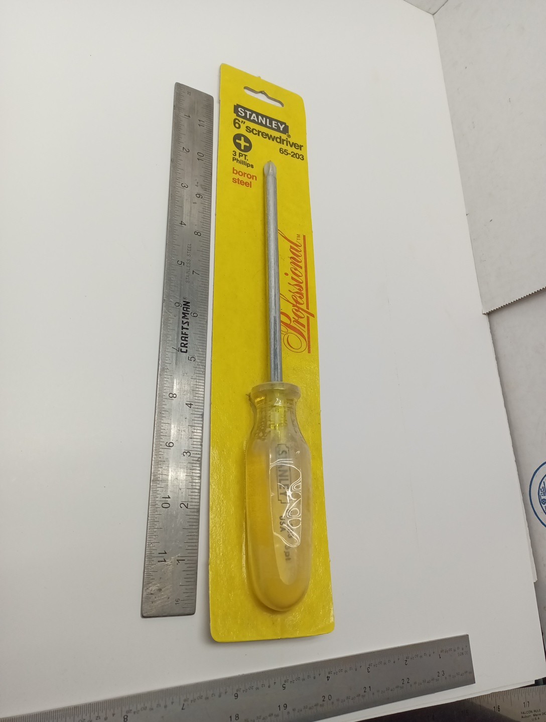 Stanley Professional Screwdriver 6″ Boron Steel 65-203 Vintage 1987 USA