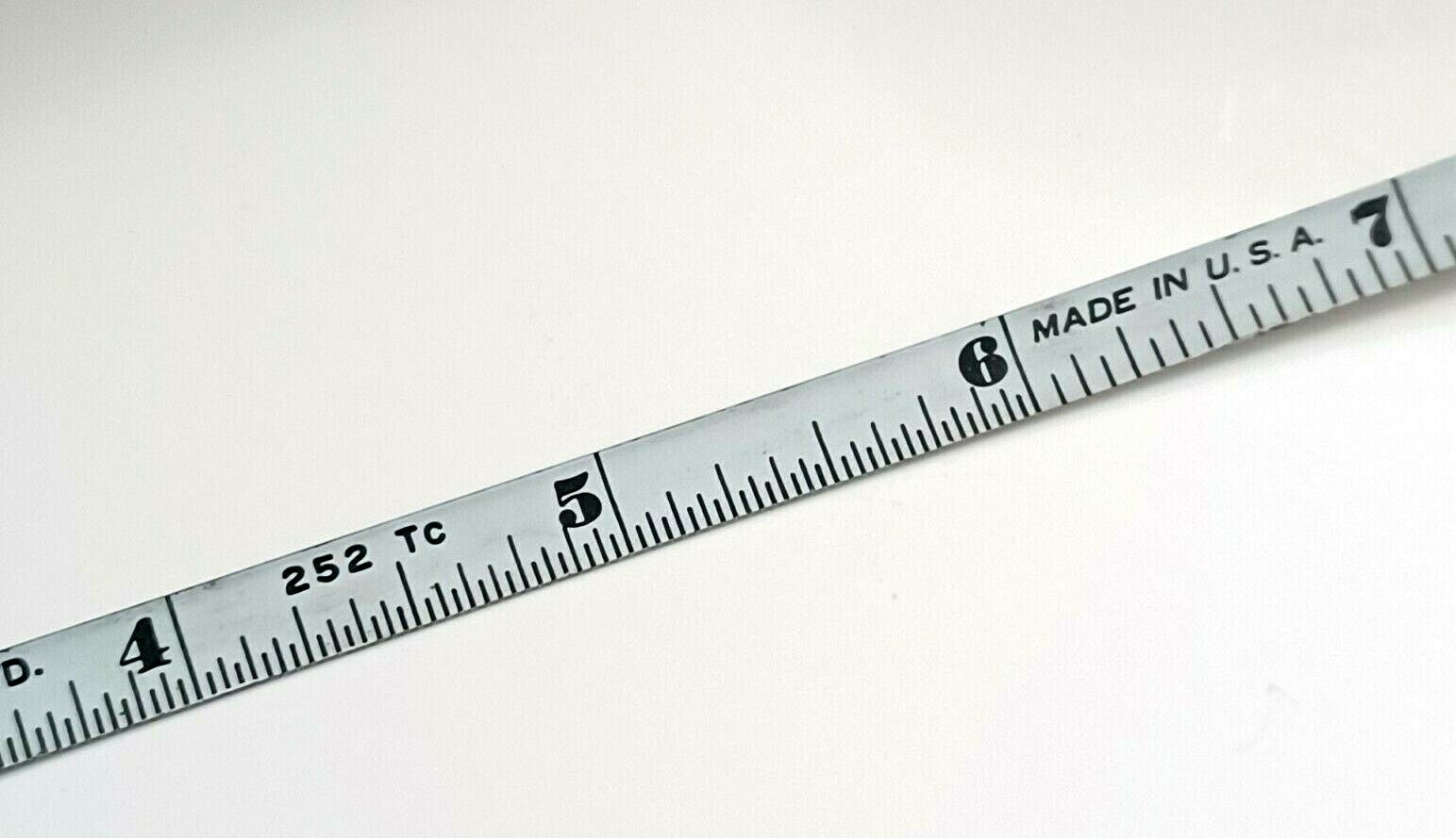 Vintage Lufkin 252 TC 8-Foot Metal Tape Measure Osborne Kemper Thomas Inc