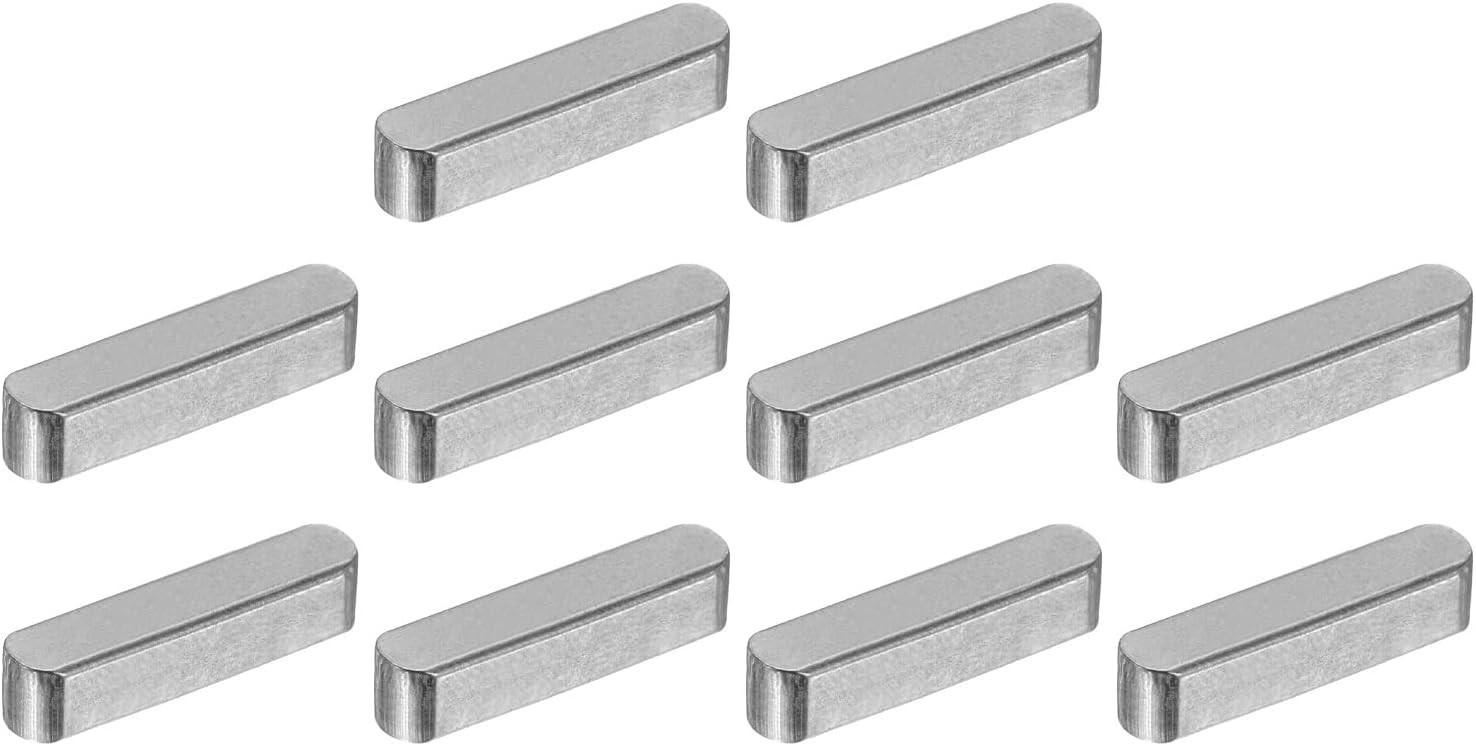 10Pcs Carbon Steel Drive Shaft Key Stock, 6x6x30mm, Precision Machined for St…