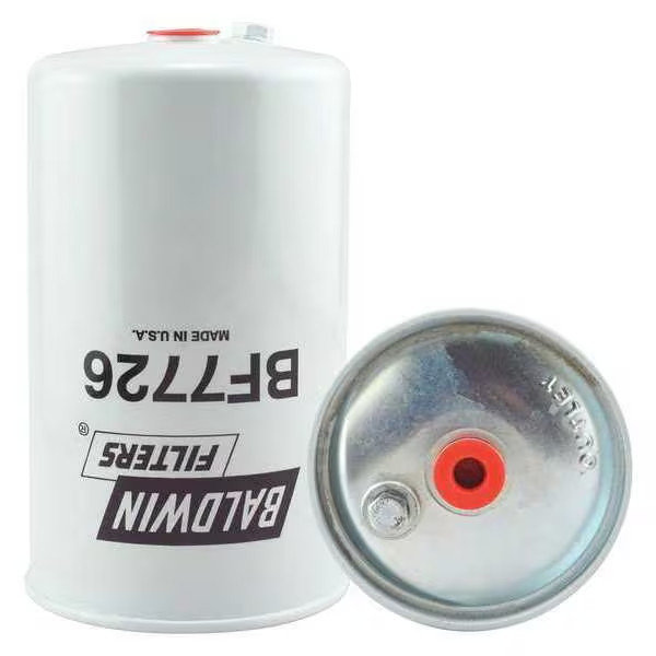 Baldwin BF7726 Fuel Filter In-Line 1/4 In Ports Diesel Gas Engine Metal Housing
