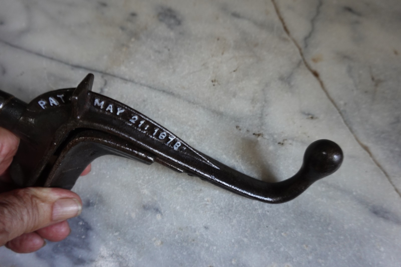 Antique REMINGTON ADJUSTABLE CARRIAGE WRENCH MAY 21 1878 Buggy Mechanic Farm