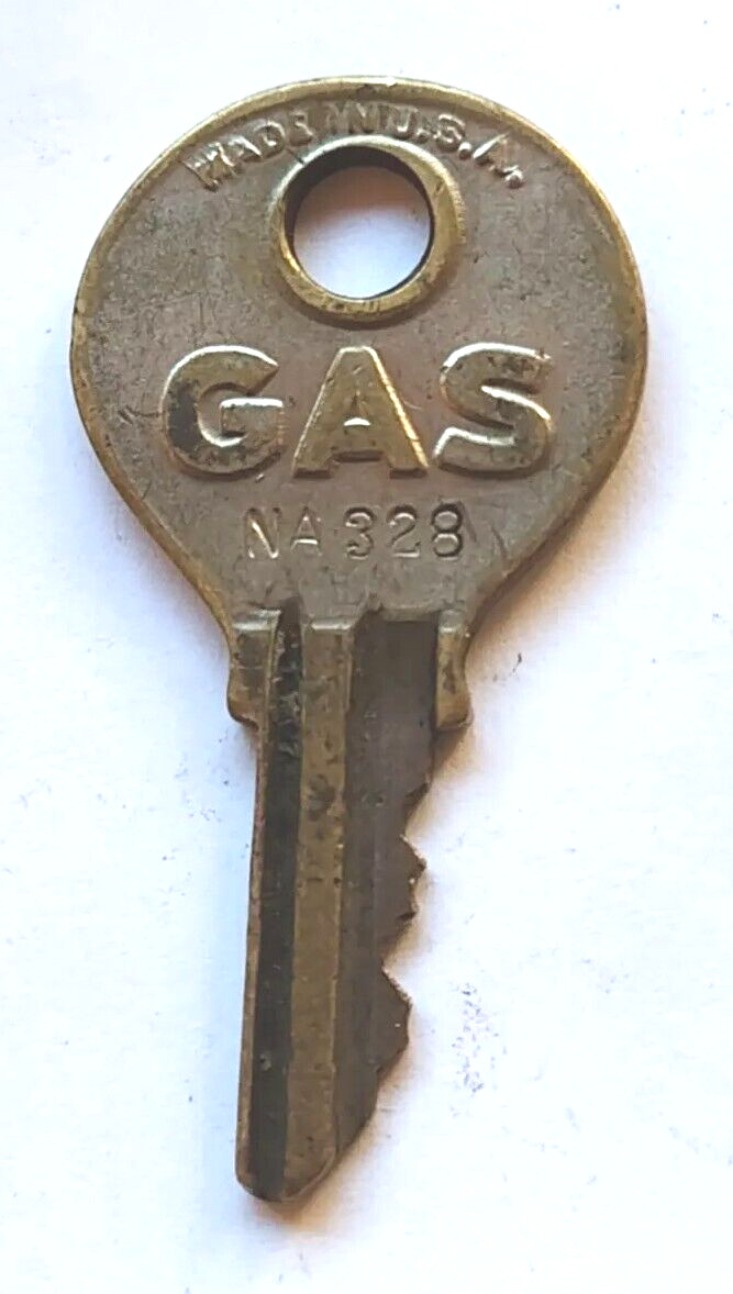 Vintage Key GAS NA328 Franklin Die Casting Co Chicago IL Appx. 1-5/8″ Locks