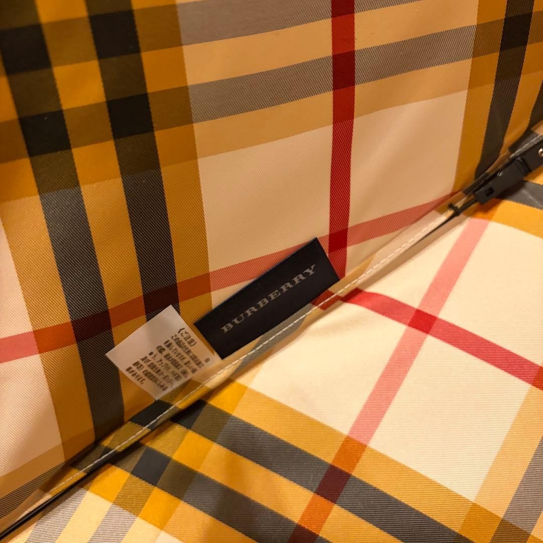 Burberry Folding Umbrella Check Pattern 25cm Length Stylish Used