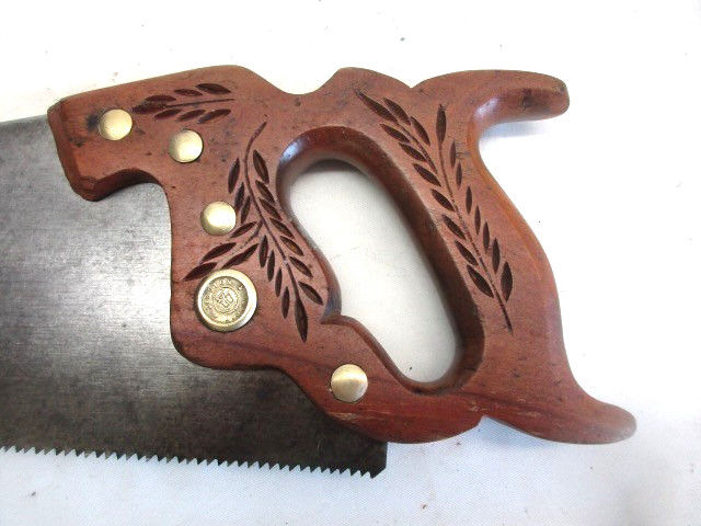 VINTAGE DISSTON HAND SAW D-23, 8 TPI point Crosscut Handsaw 26” Blade